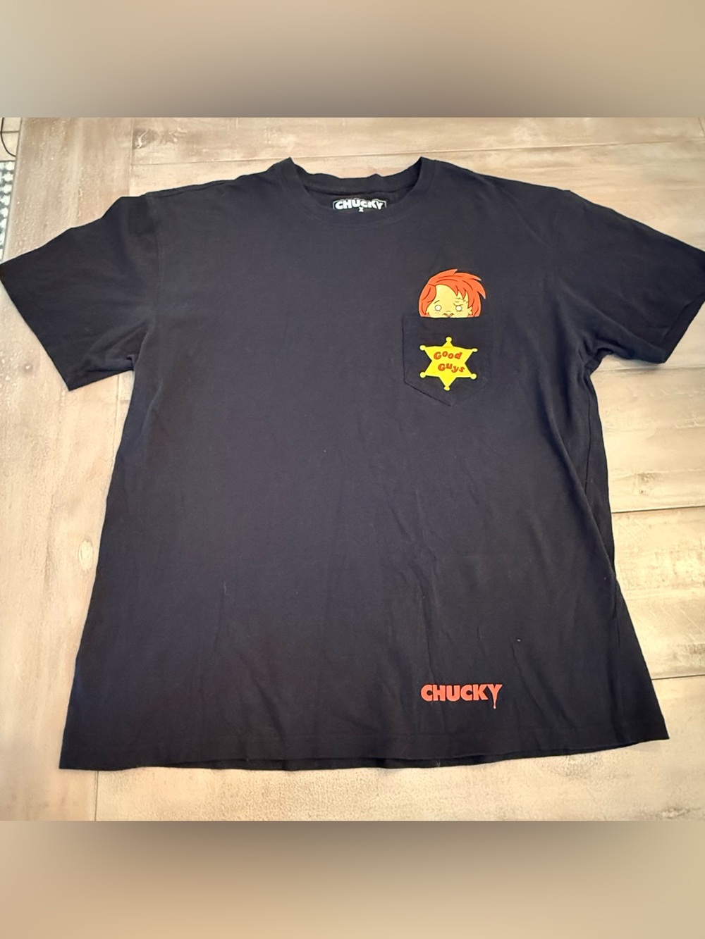 Reason X Chucky & Good Guys Men's Black T-Shirt Short Sleeve Sz XL Preowned